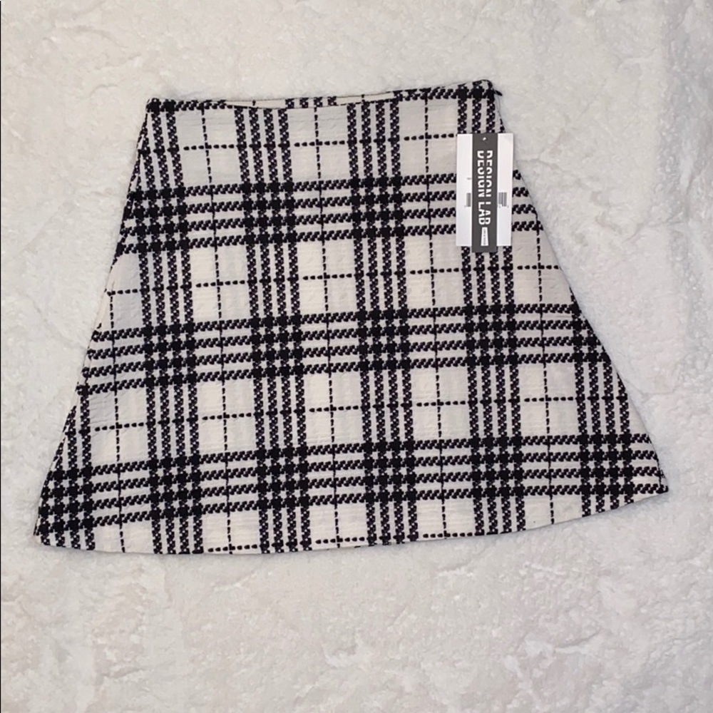 A-Line Plaid Mini Skirt